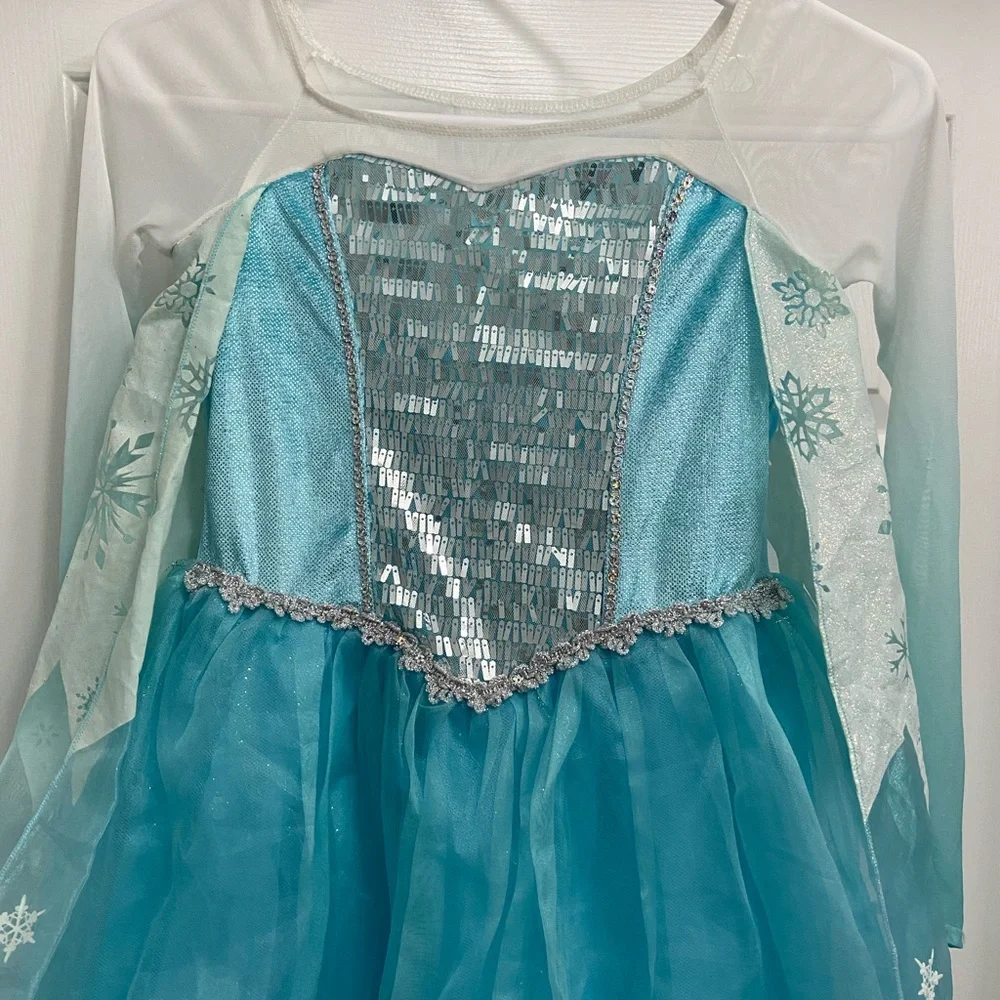 Girls Blue Snow Princess Costume Dress - Brand: